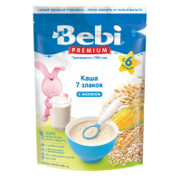 Каша Bebi Premium 7 злаков молочная, с 6 мес., 200 гр