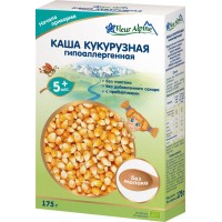 Каша Fleur Alpine кукурузная гипоаллергенная с пребиотиками безмолочная, с 5 мес., 175 гр