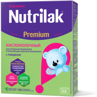Смесь Nutrilak Premium Кисломолочный, с рождения, 350 гр