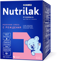Молочная смесь Nutrilak Premium 1, 0-6 мес., 600 гр.